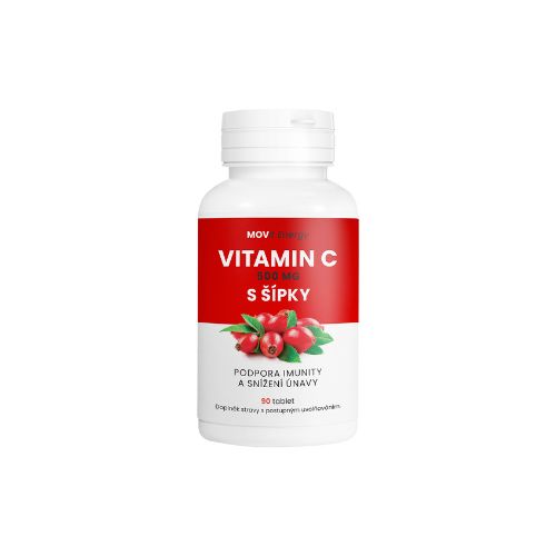 Vitamín C 500 mg so šípkami MOVit Energy 90 tbl.