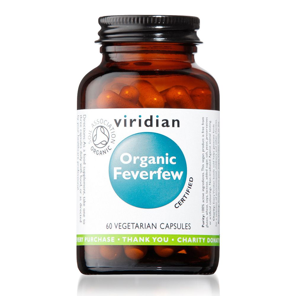 Řimbaba obecná Feverfew Organic Viridian 60 kapslí