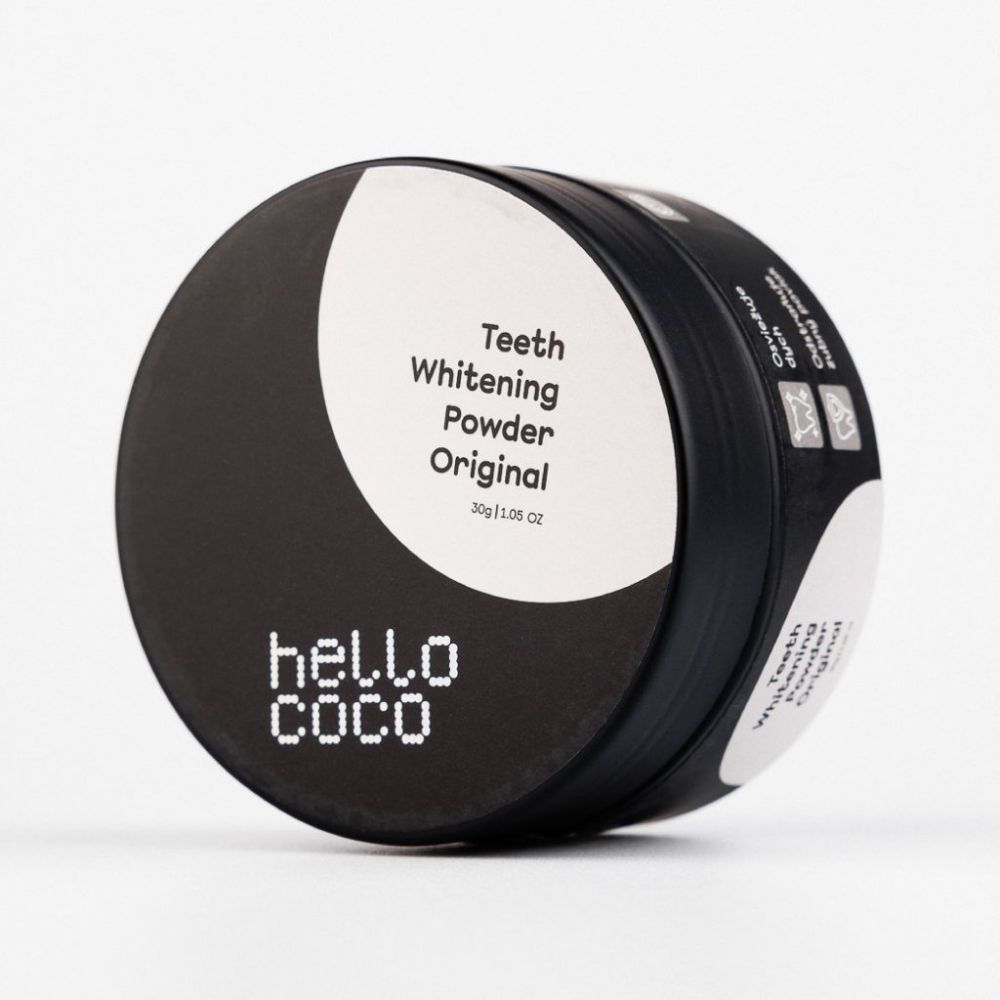 Aktívne uhlie na bielenie zubov Hello COCO 30g