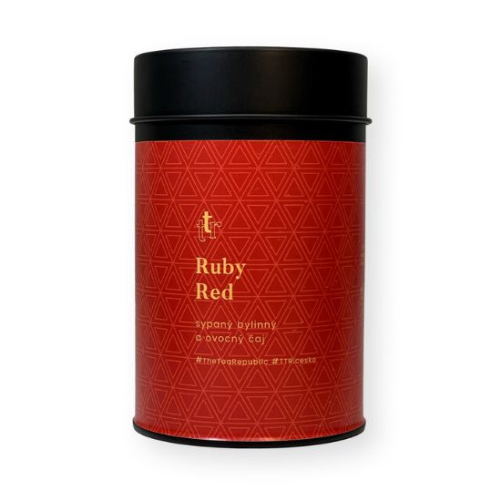 Levně Sypaný čaj Ruby Red v dóze The Tea Republic 75g
