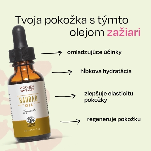 Baobabový olej 100 % BIO Wooden Spoon 30 ml