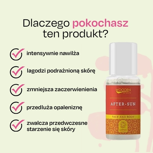 Nawilżający olejek po opalaniu z czerwonej pomarańczy Wooden Spoon, próbka 10ml