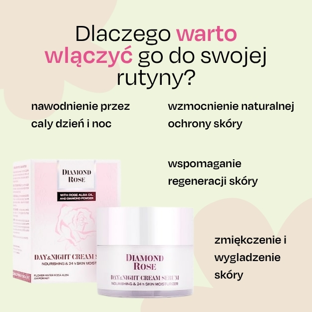 Dzień & Noc kremowe serum Diamond Rose Biofresh 50 ml