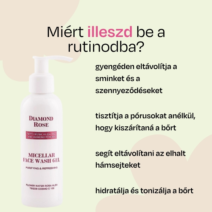 Micellás tisztító gél Diamond Rose Biofresh 150 ml