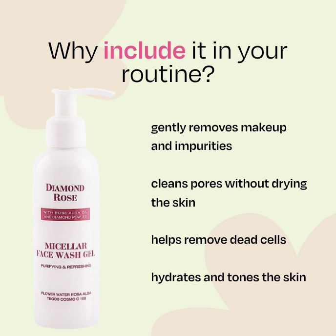 Micellar cleansing gel Diamond Rose Biofresh 150 ml