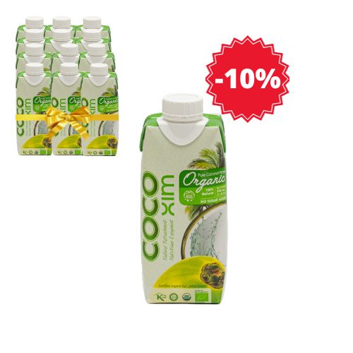 Levně XL balení - BIO Kokosová voda organic COCOXIM 12x330 ml