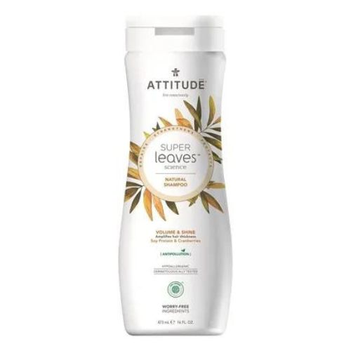 Levně Přírodní šampón ATTITUDE Super leaves s detoxikačním účinkem - lesk a objem pro jemné vlasy 473ml