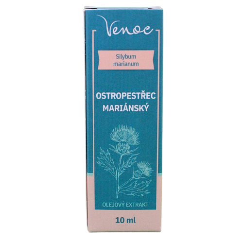Pestrec mariánsky - Olejový extrakt bezalkoholová tinktúra Venoc 10ml