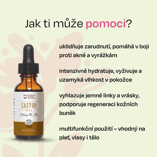 Ricinový olej Wooden Spoon 30 ml