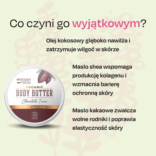 Masło do ciała "Chocolate Fever" Wooden Spoon 100ml