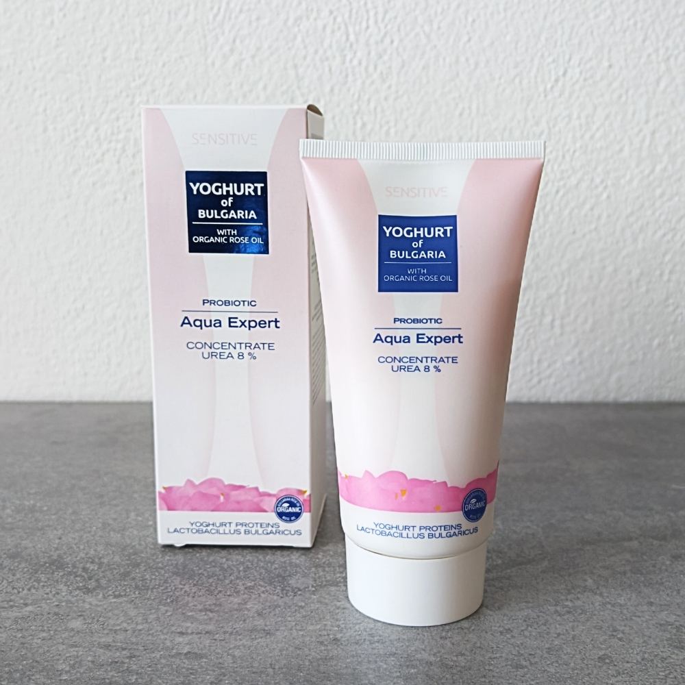 Koncentrát na telo probiotický AQUA EXPERT s organickým ružovým olejom YOGHURT OF BULGARIA 150 ml
