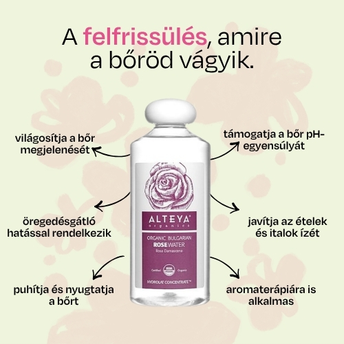 Rózsavíz Alteya Organics 500ml