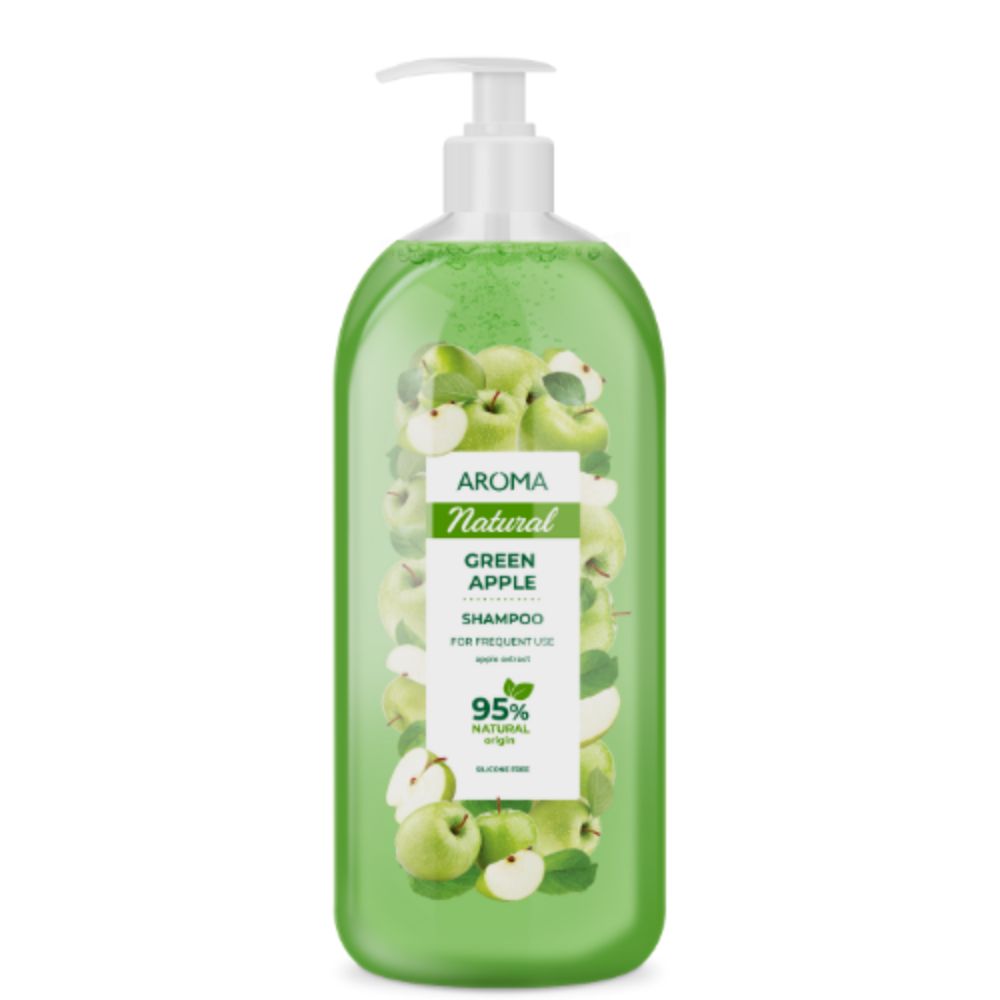 Levně Šampon na pravidelné používání Zelené jablko Aroma s pumpičkou 900 ml
