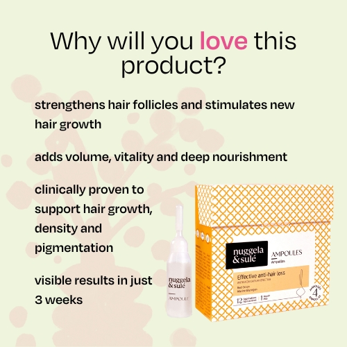 Effective ampoules against hair loss - Nuggela & Sulé monthly treatment 4x10ml