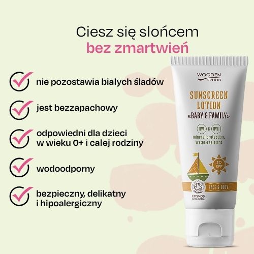 Balsam do opalania w tubce Baby & Family  SPF 30 Wooden Spoon 100ml