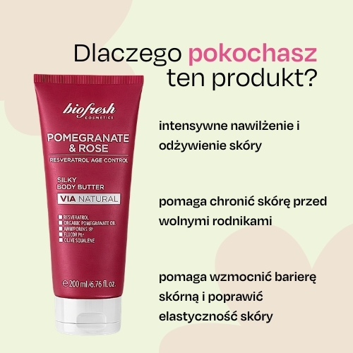 Delikatne mleczko do ciała Pomegranate & Rose 200ml