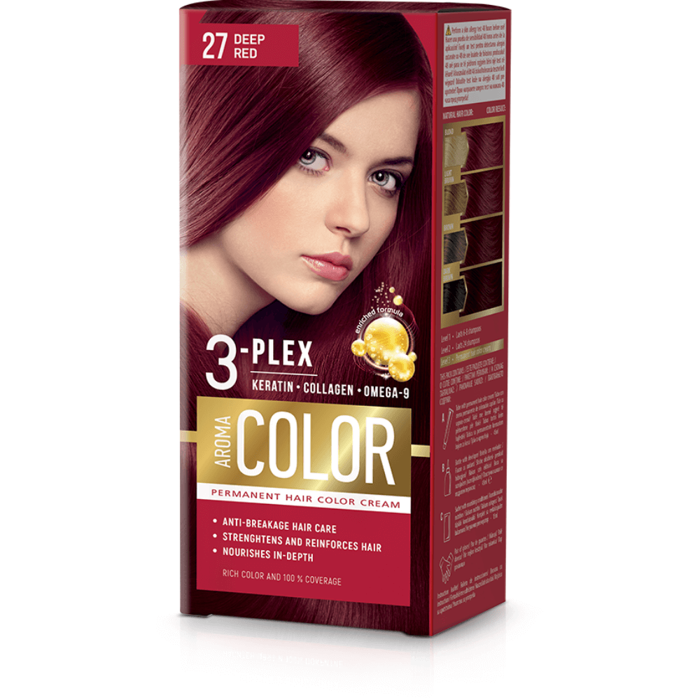 Farba na vlasy - sýto červená č. 27 Aroma Color
