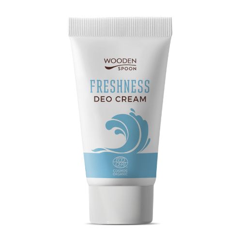 Organický krémový deodorant Freshness s inovativním aplikátorem Wooden Spoon 40 ml