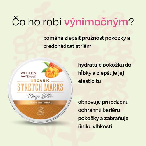 Mangové maslo proti striám Wooden Spoon 15ml