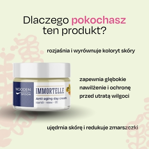 Naturalny krem przeciwstarzeniowy z niesmiertelnika Wooden Spoon 50ml