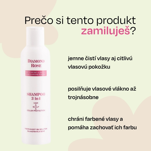 Šampón na vlasy 3v1 Diamond Rose Biofresh 200 ml