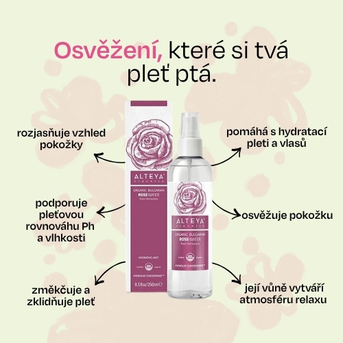 Růžová voda Alteya Organics 250ml