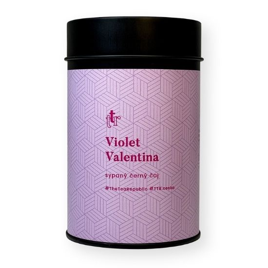 E-shop Sypaný čaj Violet Valentina v dóze The Tea Republic 75g