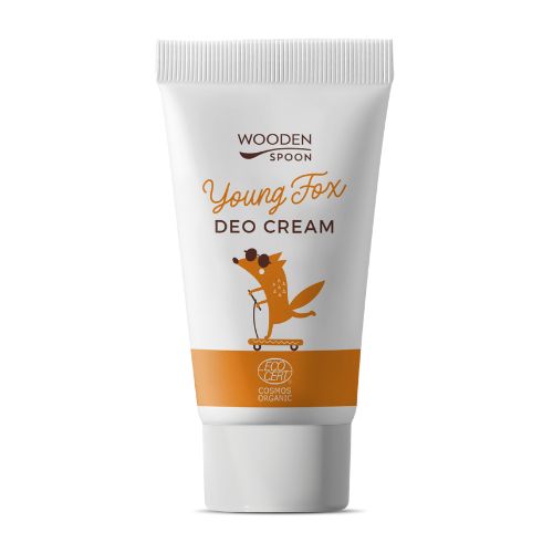 Organický krémový deodorant Young fox s inovativním aplikátorem Wooden Spoon 40 ml