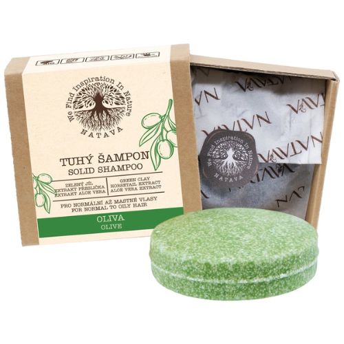 Tuhý šampón Oliva NATAVA 85g