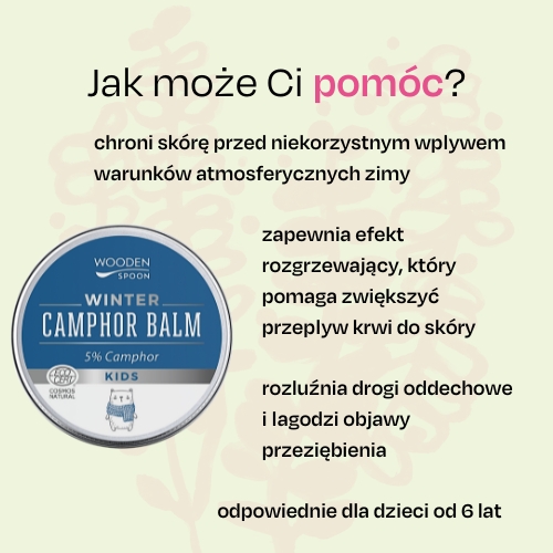 Zimowy balsam dla dzieci z kamforą 5% Wooden Spoon 60ml