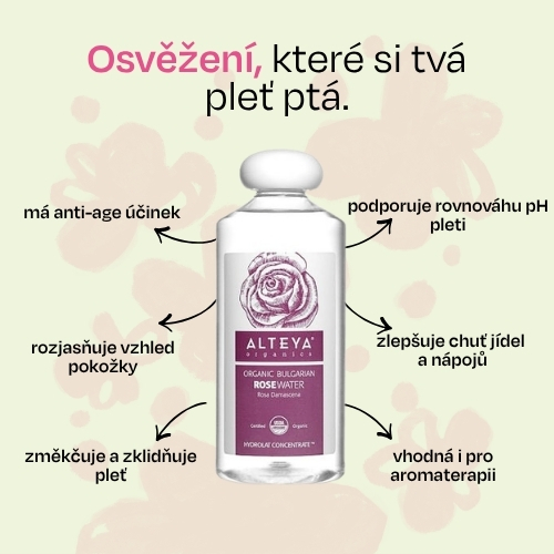 Růžová voda Alteya Organics 500ml