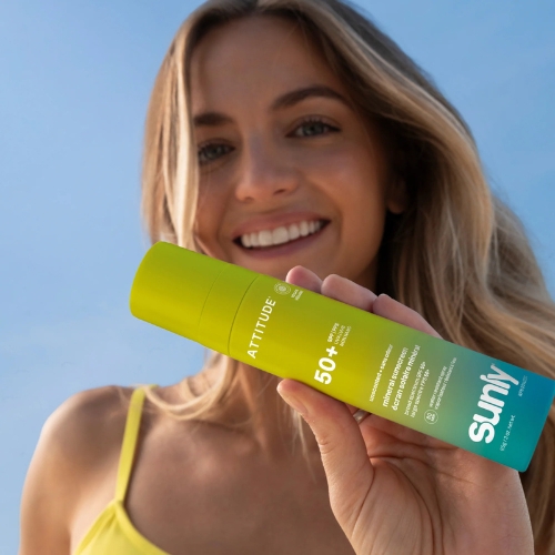 Minerálny opaľovací krém v spreji ATTITUDE Sunly SPF 50+ bez vône 75 ml