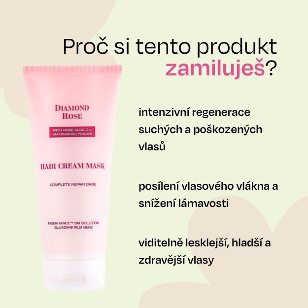 Krémová maska na vlasy Diamond Rose Biofresh 200 ml