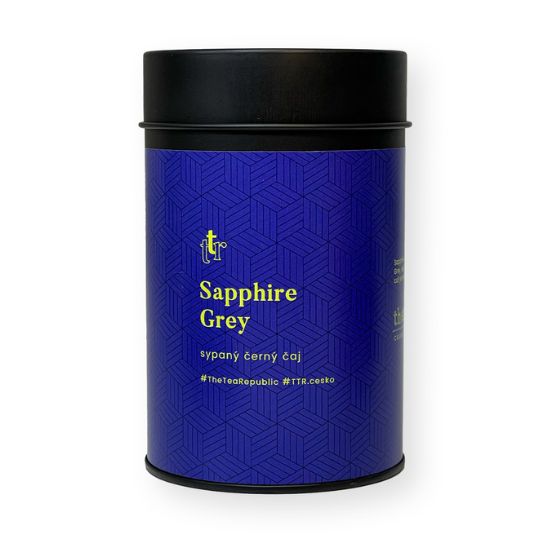 Levně Sypaný čaj Sapphire Grey v dóze The Tea Republic 75g