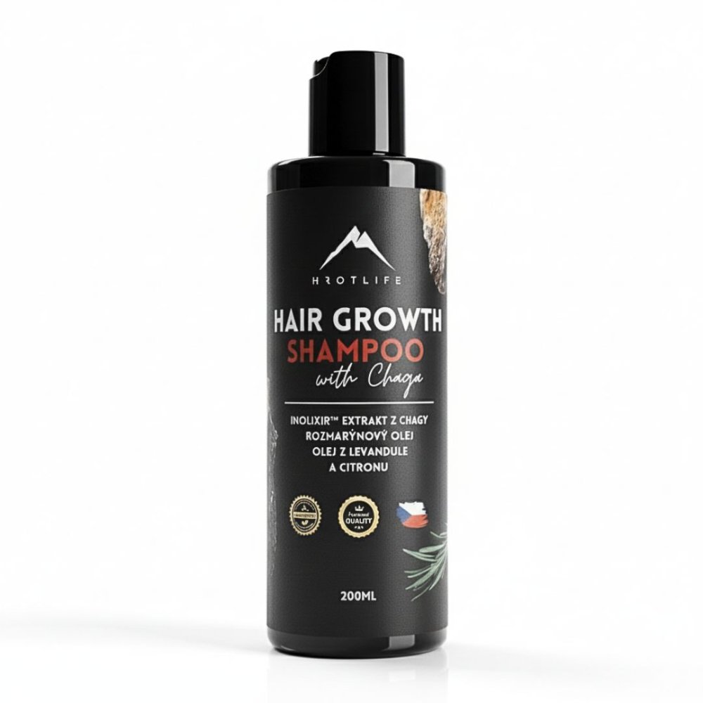 Šampón s výťažkom z chagy na rast vlasov Hrotlife 200ml