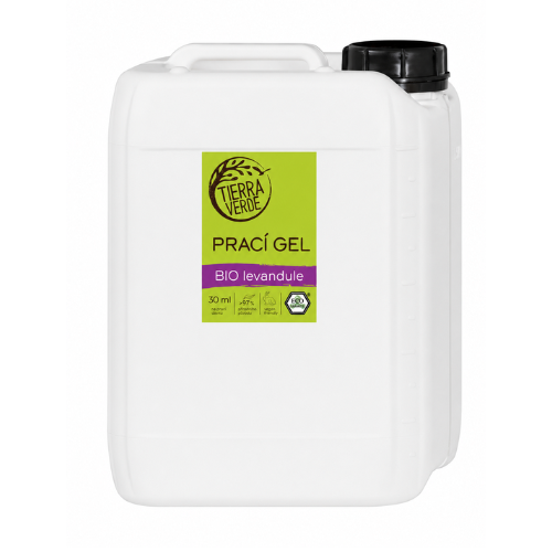 Prací gél z mydlových orechov s BIO levanduľovou silicou (kanister) Tierra Verde 5l