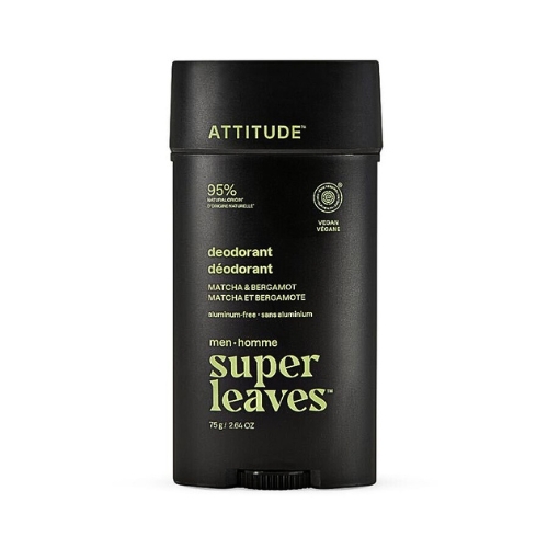 Prírodný pánsky deodorant Matcha&Bergamot Attitude 75g