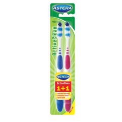 Zubná kefka Astera Active Clean 1+1 AROMA Zubná kefka Astera Active Clean 1+1 AROMA