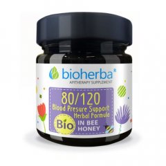 Včelí med - bylinková podpora krevního tlaku Bioherba 280g