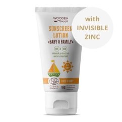 Mleczko do opalania do ciała w tubce Baby & Family SPF 30 Wooden Spoon 150ml