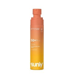 ATTITUDE Sunly SPF 50+ mineral sunscreen spray with tropical coconut scent 75 ml