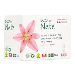 Dámské tampóny ECO by Naty - regular 18ks