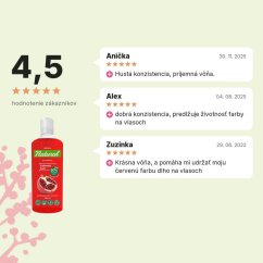 Šampón na farbené vlasy Granátové jablko Aroma 400 ml, hodnotenia zákazníkov
