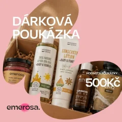 Dárková poukázka na nákup v eshopu Emerosa v hodnotě 500 Kč
