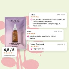 Széles spektrumú ragyogást fokozó szérum Luminous Rose Alteya Organics 2ml minta, vásárlói értékelések Széles spektrumú ragyogást fokozó szérum Luminous Rose Alteya Organics 2ml minta, vásárlói értékelések