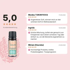 Aromatherapeutische Mischung ätherischer Öle Entspannung Venoc 10ml, Kundenbewertung