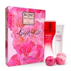 Zestaw upominkowy - mydło, różowe perfumy, krem ​​do rąk Rose of Bulgaria