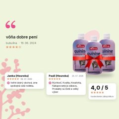 Balíček šampón chinín forte 3x 200 ml, hodnotenia zákazníkov Balíček šampón chinín forte 3x 200 ml, hodnotenia zákazníkov