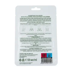 Feuchtigkeitsspendende Gesichtsmaske mit Hyaluronsäure und Gurkenextrakt Biofresh 20ml