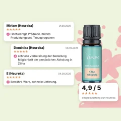 Ätherisches Öl Grüne Mandarine Venoc 10 ml, Shopbewertung auf Heureka Ätherisches Öl Grüne Mandarine Venoc 10 ml, Shopbewertung auf Heureka